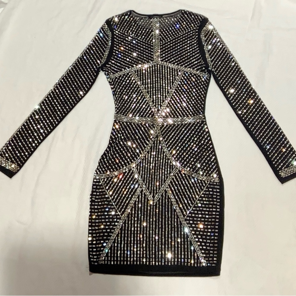 Black Sequin Dress